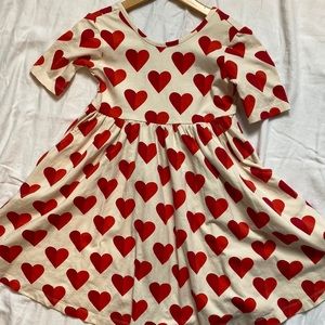Hanna Andersson heart dress size 5